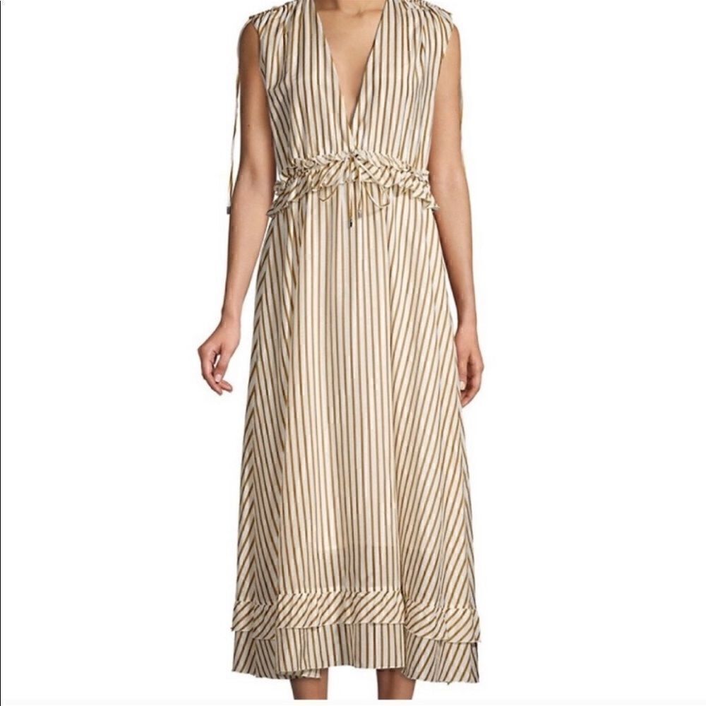 Robert Rodriguez Mariel Striped Midi Sundress, NWT From Barney’s New York - Picture 5 of 16